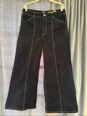 Anthropologie The Delaney Clean-Seamed High-Rise Wide-Leg Jeans by Maeve